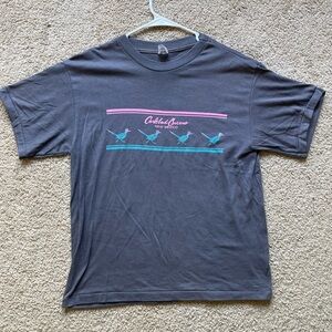 Carlsbad Caverns New Mexico TShirt Large Gray Roadrunner Graphic Tee 50/50 Blend